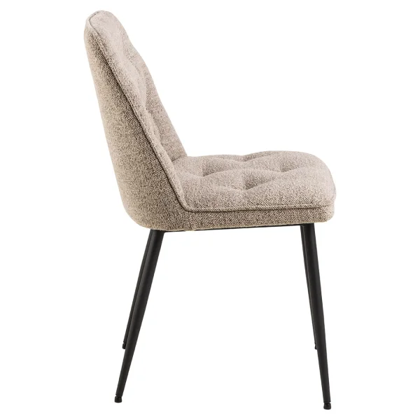 Brooke Esszimmerstuhl Bouclé beige.
