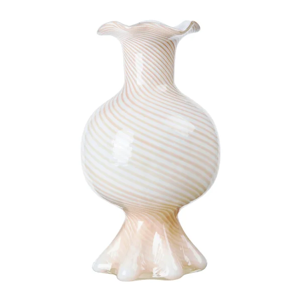 Broste Copenhagen Mella Vase 30cm Taupe sand-off white