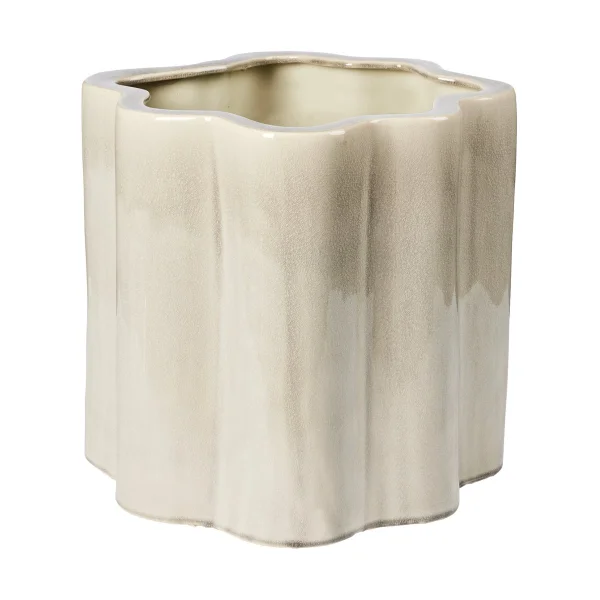Broste Copenhagen Sonja Blumentopf H:36 cm Rainy Day Grey