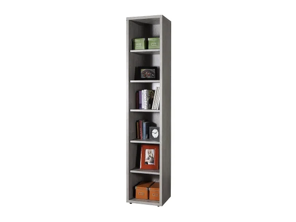 Bücherregal Betonoptik 44 cm x 217 cm - 5 Böden - DISEGNO