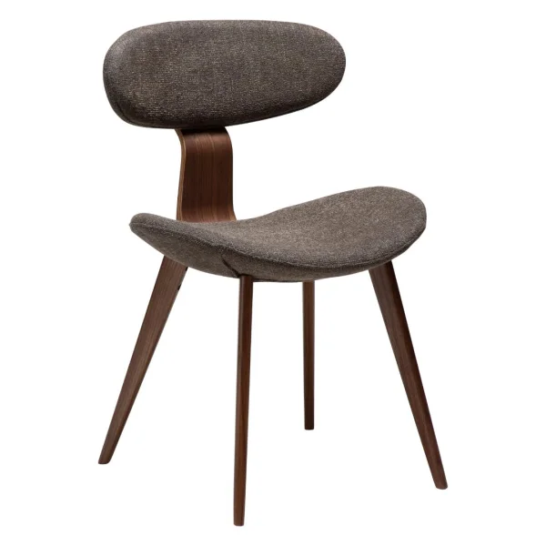 Buckle Esszimmerstuhl Bouclé braun.