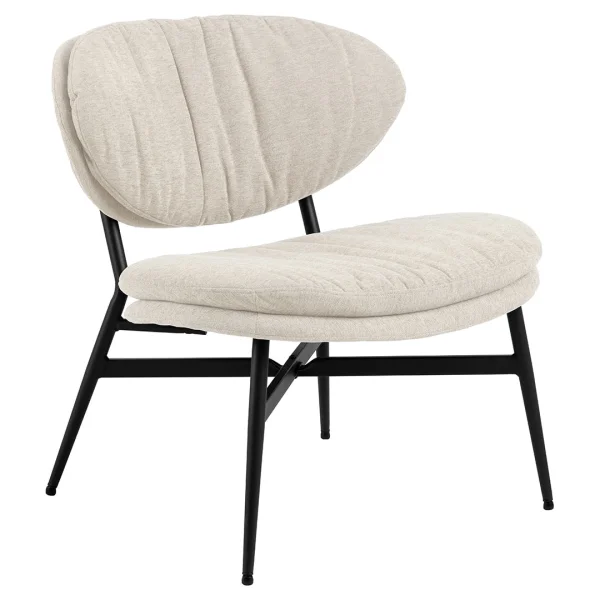 Burma Sessel Lounge-Sessel Stoff beige.