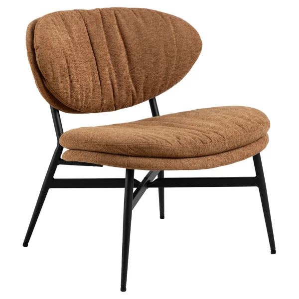 Burma Sessel Lounge-Sessel Stoff orange.