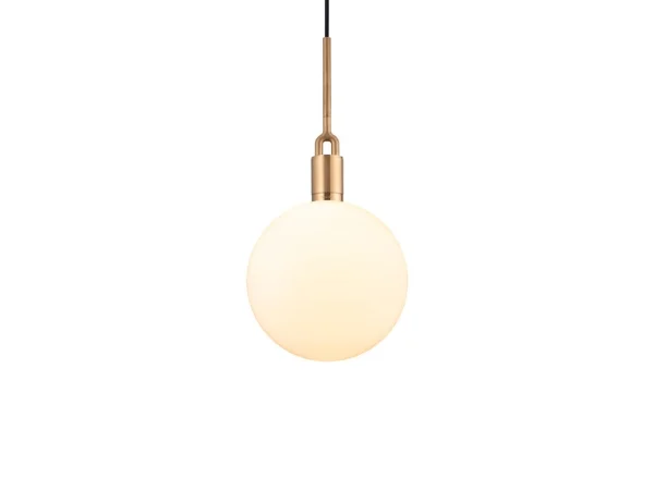 Buster+Punch - Forked Globe Pendelleuchte Dim. Large Opal/Brass