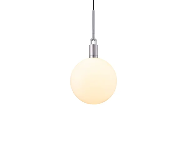 Buster+Punch - Forked Globe Pendelleuchte Dim. Large Opal/Steel