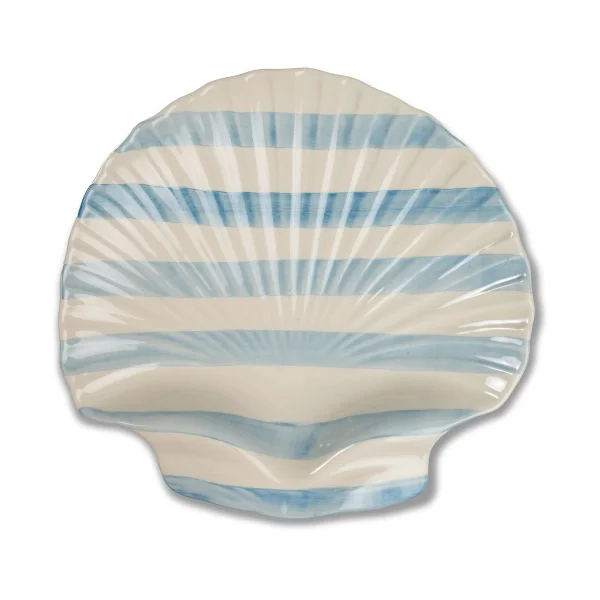 Byon Armona stripe Auflaufform 32x32,5 cm Hellblau-weiß