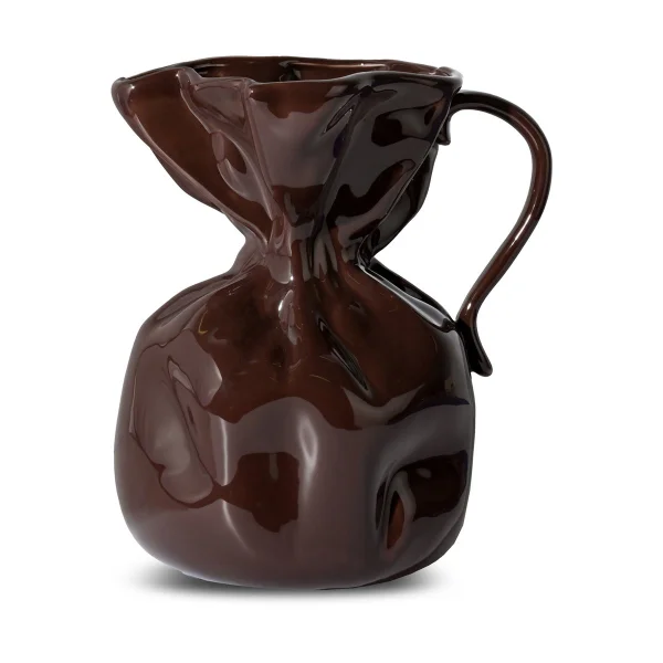 Byon Crumple Vase Braun