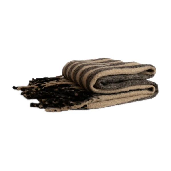 Byon Edien Decke 125 x 150 cm Schwarz-Beige