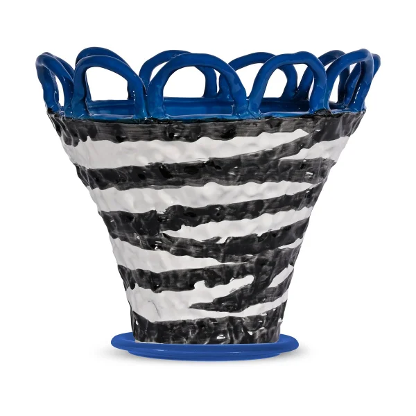 Byon Patty Topf S Ø25 cm Zebra-blau