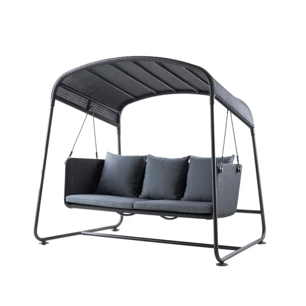 Cane-line Cave Hammock Graphit, inkl. graue Kissen