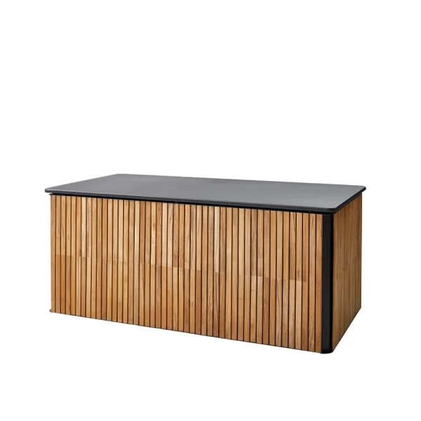 Cane-line Combine Kissenbox Teak, Lava Grey, groß