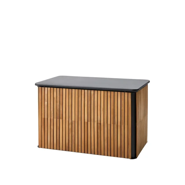 Cane-line Combine Kissenbox Teak, Lava Grey, klein