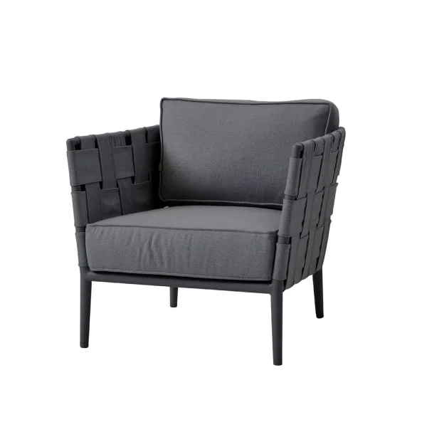 Cane-line Conic Loungesessel Grey, inkl. Kissen