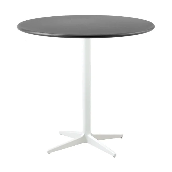 Cane-line Drop Café-Tisch Ø80 cm Lava Grau-White