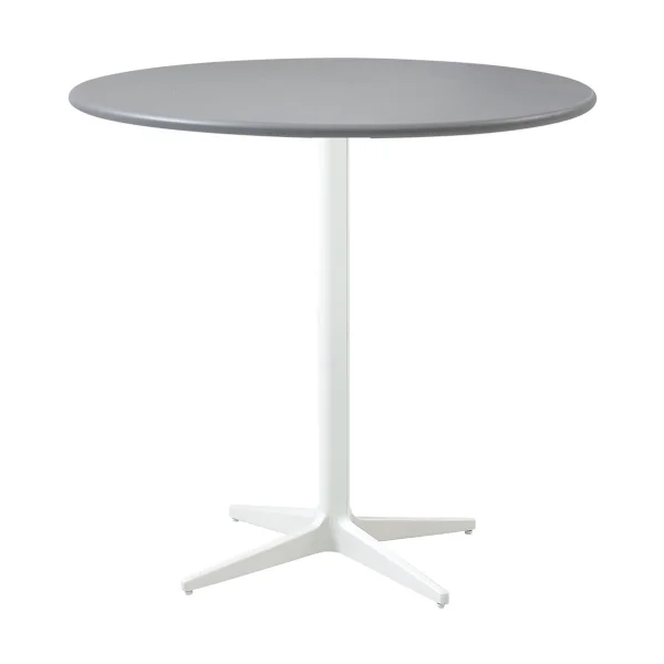 Cane-line Drop Café-Tisch Ø80 cm Light Grau-White