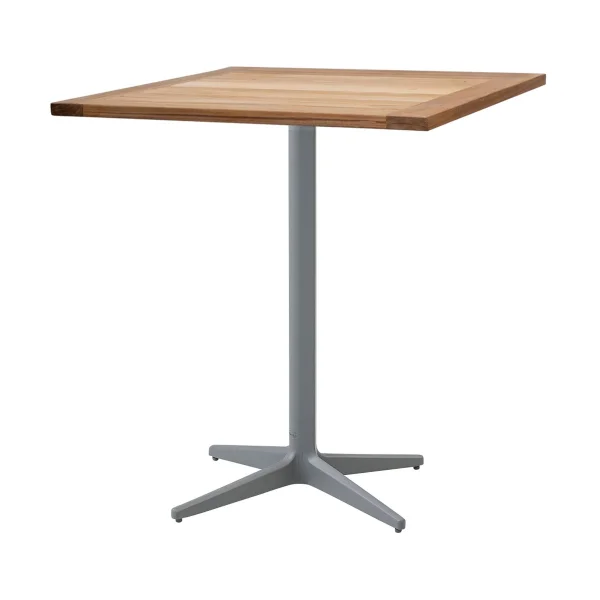 Cane-line Drop Café-Tisch Teak 72x72 cm Hellgraues Stativ