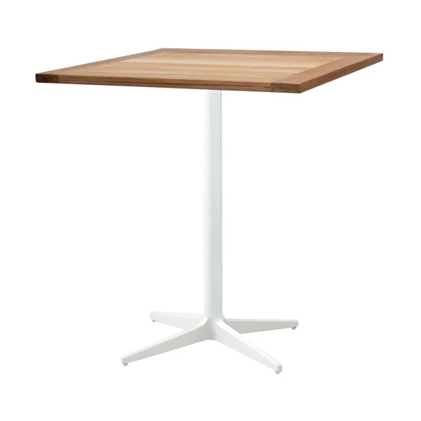Cane-line Drop Café-Tisch Teak 72x72 cm Weißes Stativ