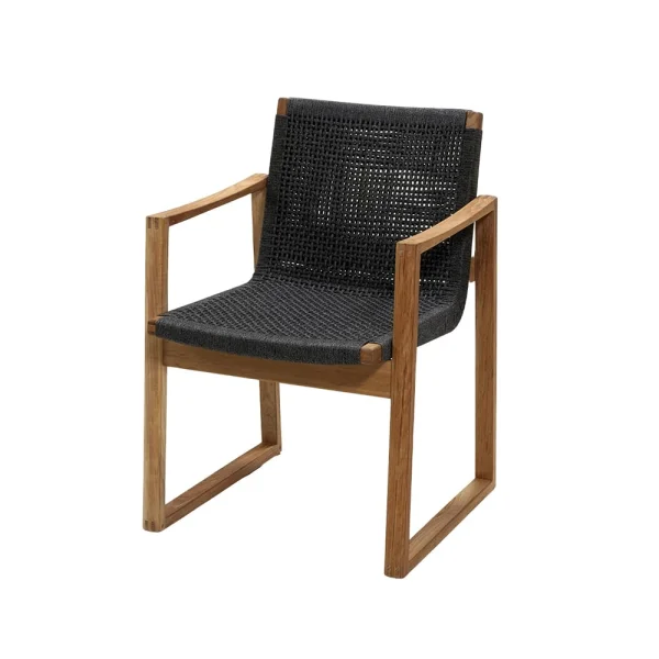 Cane-line Endless Armlehnstuhl Dark Grey, Teak Stativ