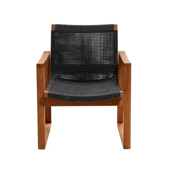 Cane-line Endless Lounge-Sessel Dark Grey, Teak Stativ