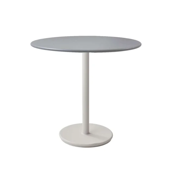 Cane-line Go Café-Tisch Ø80 cm Light Grey-White