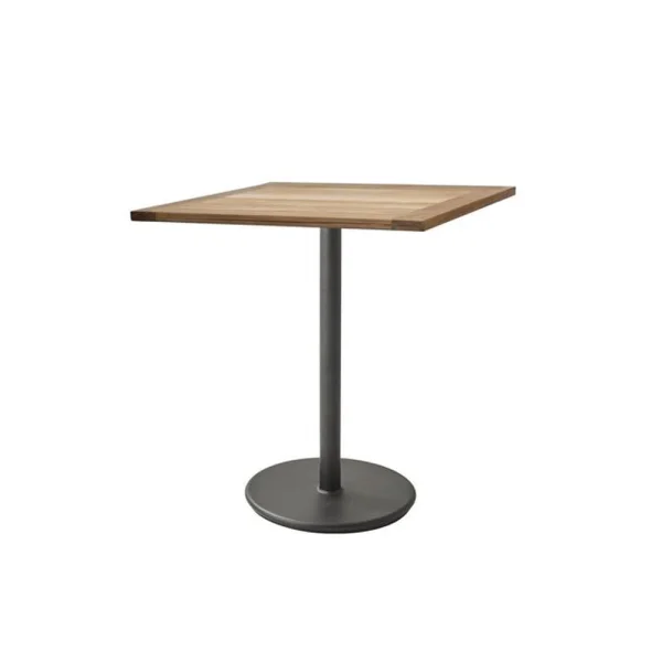 Cane-line Go Café-Tisch Teak 72x72 cm Lava Grey Stativ