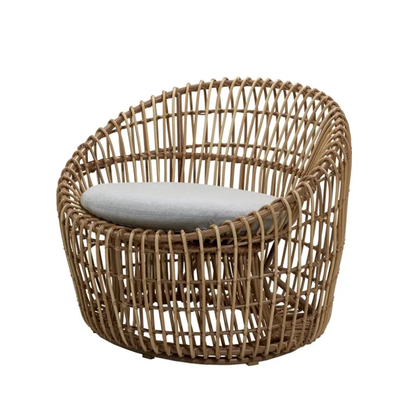 Cane-line Nest Round Sessel Cane-Line Matt Light Grau, Rotting