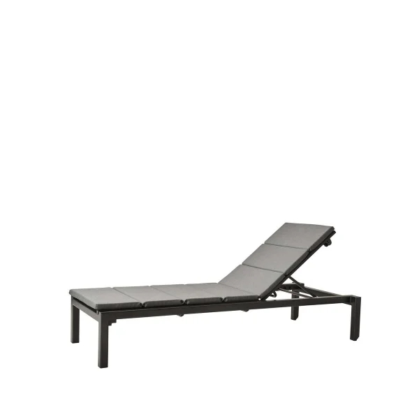 Cane-line Relax Sonnenliege Cane-Line Matt Grey, inkl. hellgrauem Kissen