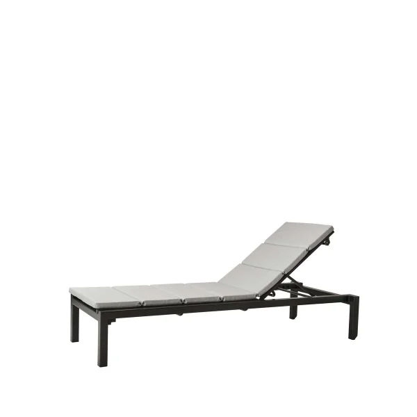 Cane-line Relax Sonnenliege Cane-Line Matt Grey, inkl. Kissen