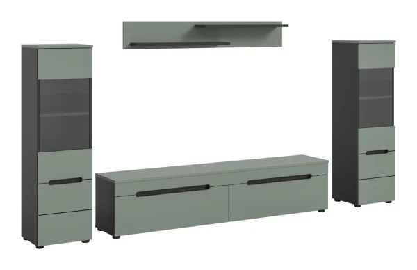 Canu Regal C8 System staubgrün, dunkelgrau.