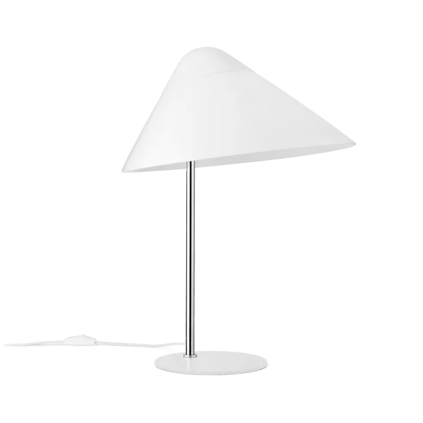 Carl Hansen & Søn HJW02 Opala Tischleuchte Midi White-chrome
