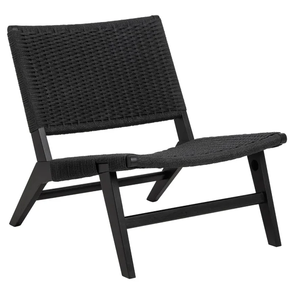 Carson Sessel Lounge-Sessel Holz schwarz.