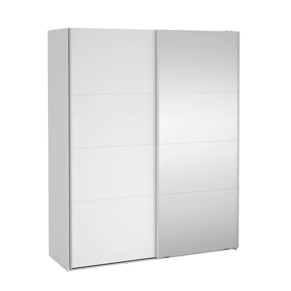 Catania Schiebetürenschrank 2 Türen 180x220cm weiß.