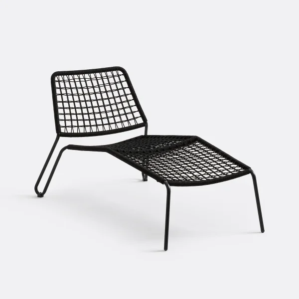 Chaiselongue Masix, Stahl Und Schnurgeflecht