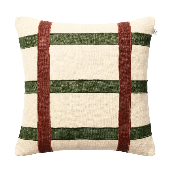 Chhatwal & Jonsson Kiran Kissenbezug 50 x 50cm Terracotta-Cactus Green