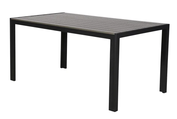 Cirl Gartentisch, 150 cm schwarz/grau.