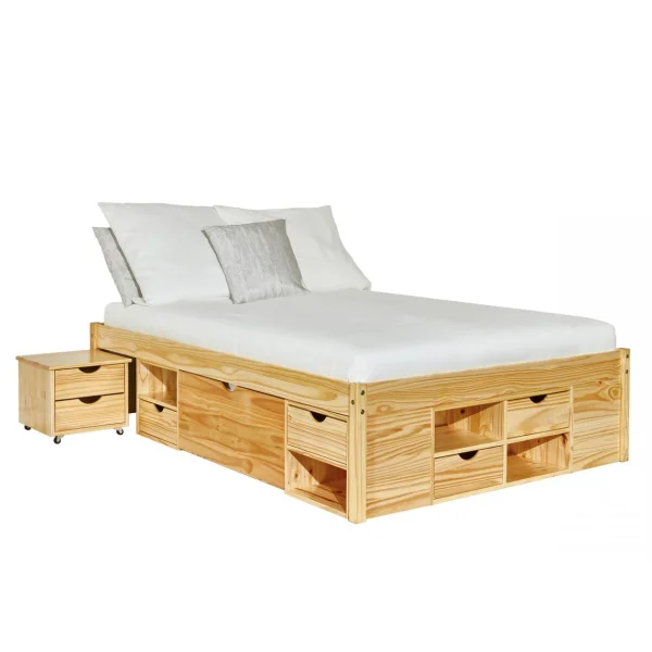 Claas Doppelbett 140x200 cm einschl. Lattenroste, natur.