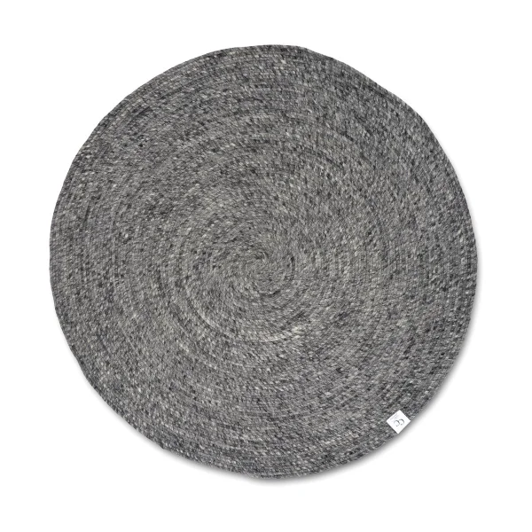 Classic Collection Merino Wollteppich rund Ø240 cm Granit