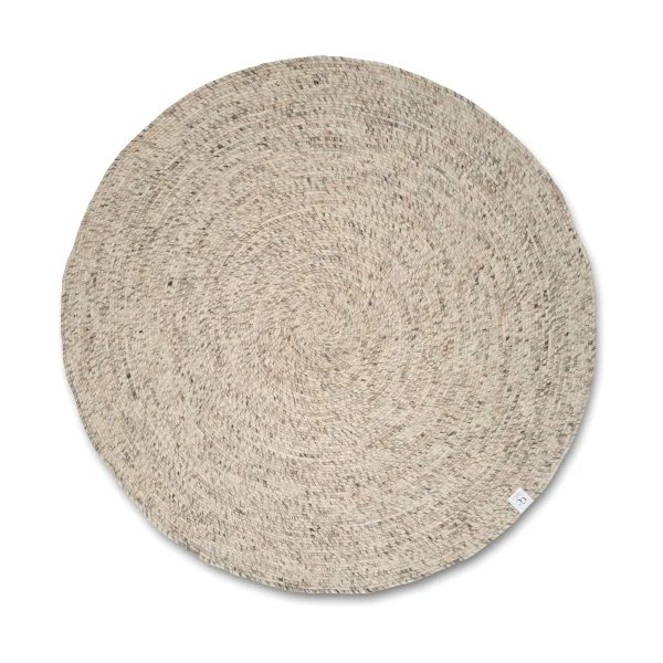 Classic Collection Merino Wollteppich rund Ø240 cm Natural beige