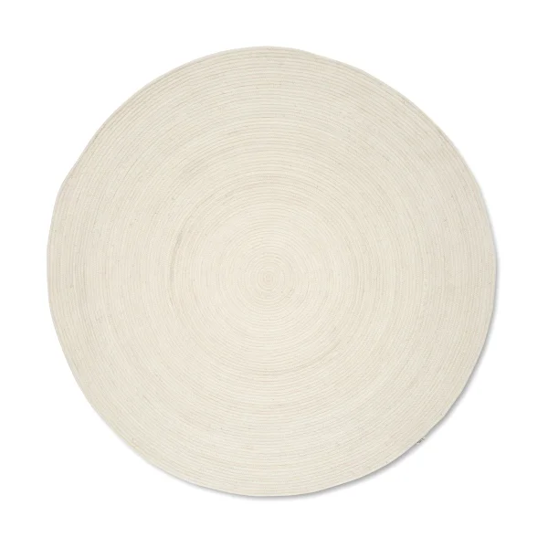 Classic Collection Merino Wollteppich rund Ø240 cm White