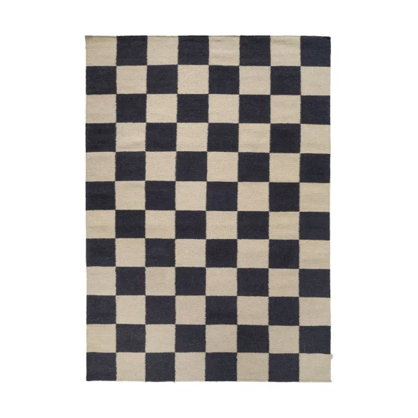 Classic Collection Squares Teppich Black-natural, 300x400 cm