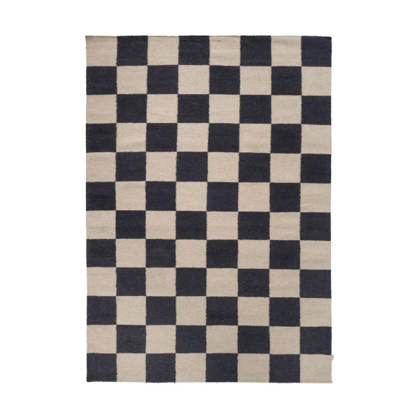 Classic Collection Squares Teppich Schwarz-beige, 250x350 cm