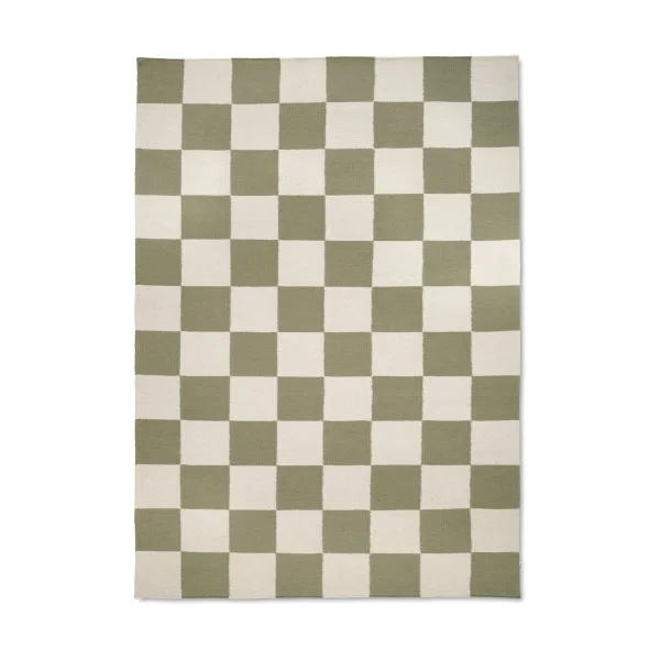Classic Collection Squares Teppich White-green, 300x400 cm