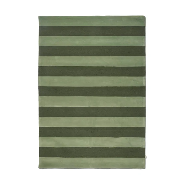 Classic Collection Stripe Boucle Teppich Green, 200x300 cm