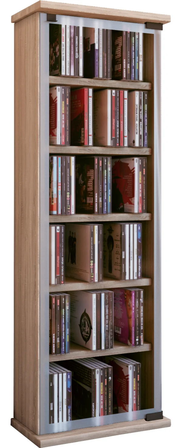 Classic Regal , CD Turm 6 Regale Sonoma-Eiche dekor.