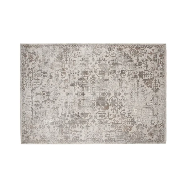 Cleo Teppich 230x160cm silberfarben.