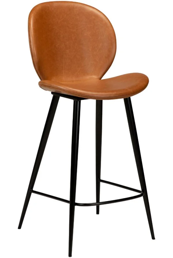 Cloud Dan-Form Counterstuhl PU-Kunstleder hellbraun.