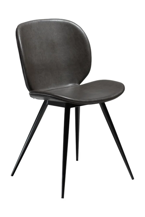 Cloud Dan-Form Esszimmerstuhl PU-Kunstleder graulich.