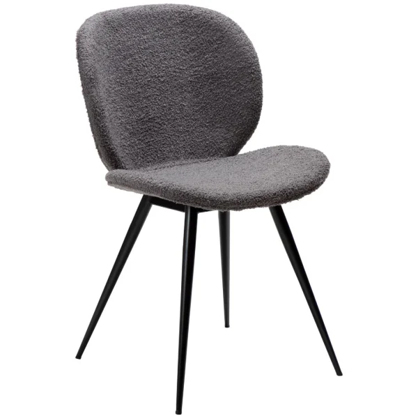 Cloud Esszimmerstuhl Bouclé grau.