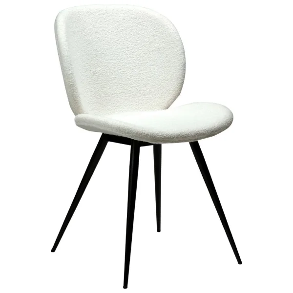 Cloud Esszimmerstuhl Bouclé weiß.