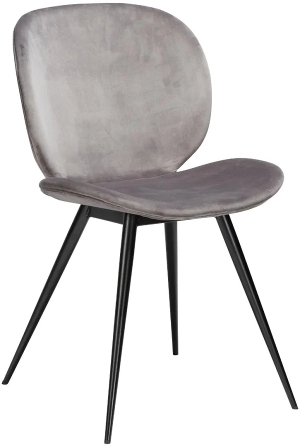 Cloud Esszimmerstuhl Velours grau.